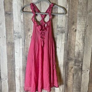 Victoria's Secret Ruffle Racerback Pink Slip